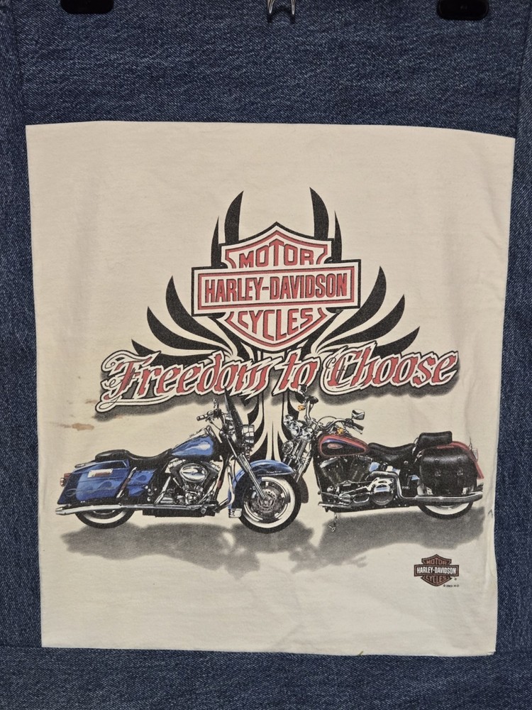 Harley Davidson Jacket Back Patch Sew On Upcycle Motorcycle 6
