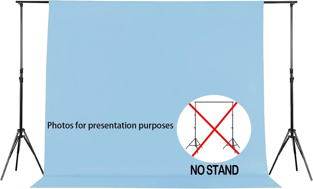 5X7FT Light Blue Backdrop Background for Photography,Polyester Backdrop Curta...