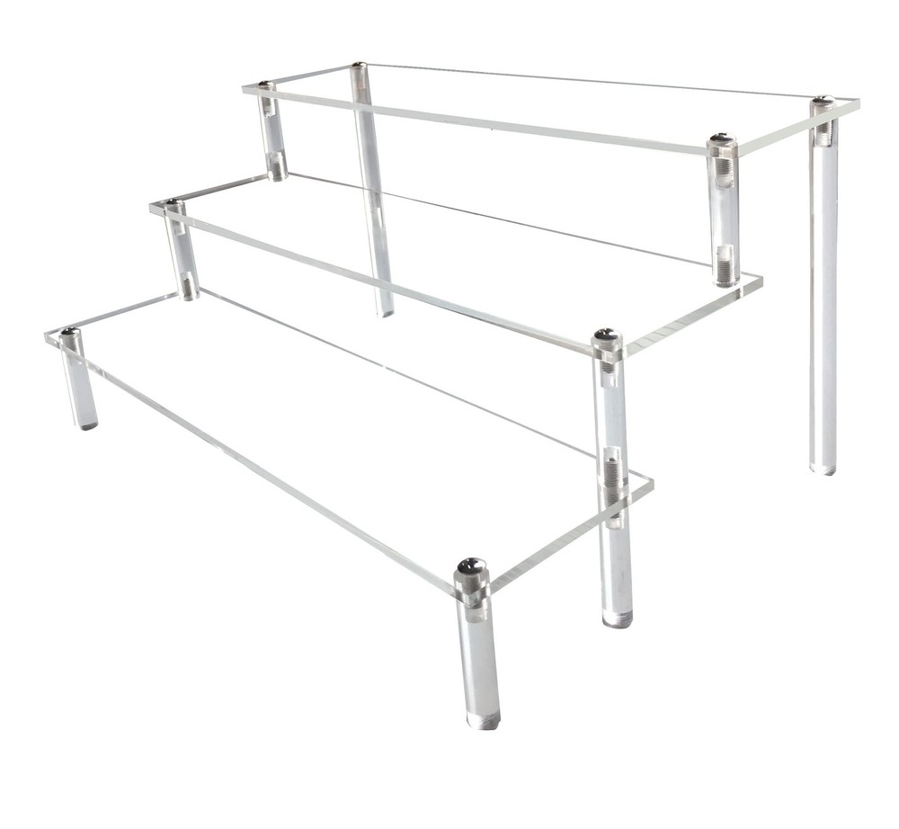 Acrylic Riser, Clear Display Risers Stand Perfume Organizer, Acrylic Shelves