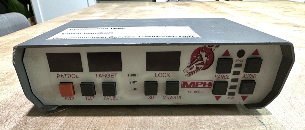 MPH Python II 2 K-Band Mobile Radar Control Unit w/ Hand-Held Remote & Cables