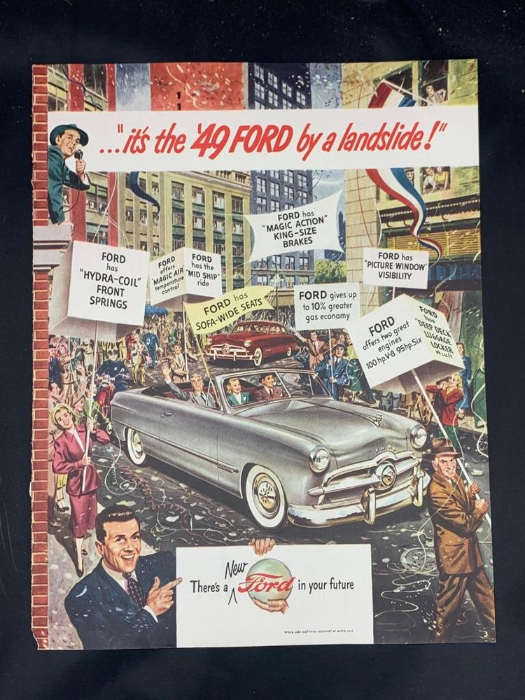 Magazine Ad* - 1949 - Ford - parade