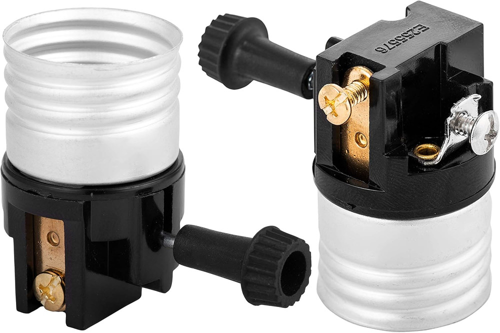 (2 Pack) 3 Way Socket Replacement for Lamp, Medium Base Interior Only, Incandent