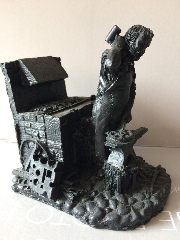 Blacksmith Scottish coal,large ornament.