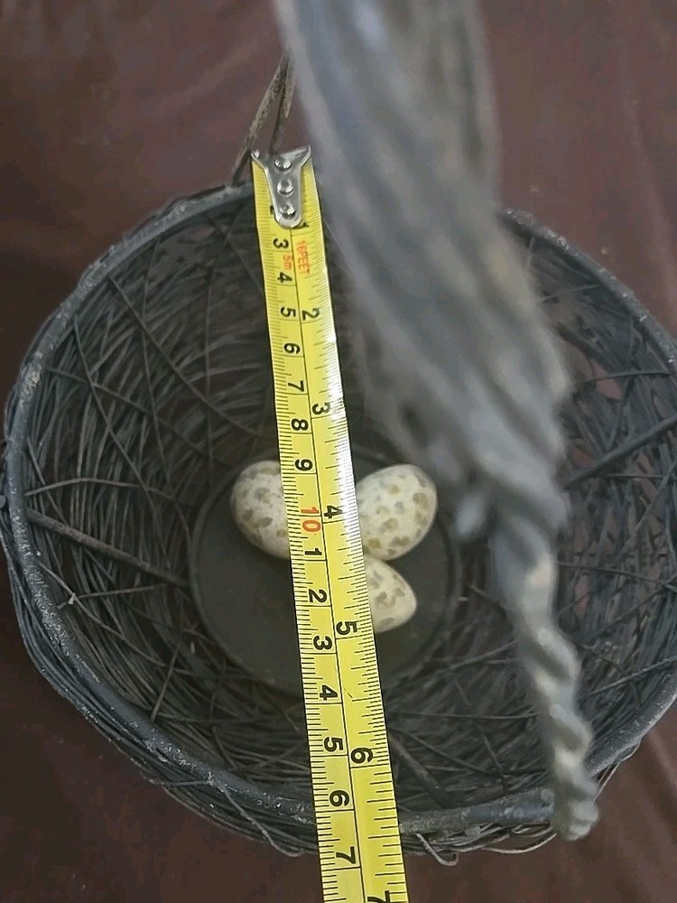 VTG Decorative Easter Egg Wire Basket Eggs - Spring Farmhouse
