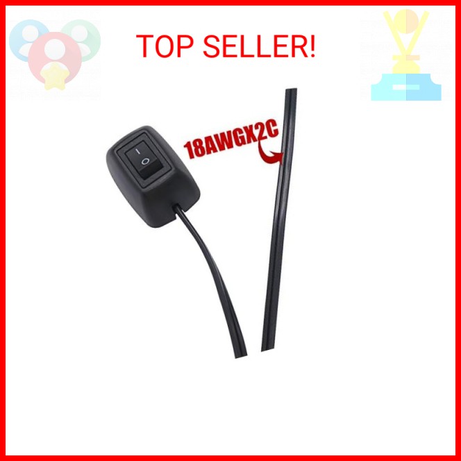 TWTADE Paste Type Switch Car Push Button Switch ON/Off DC12V Surface Mount Switc