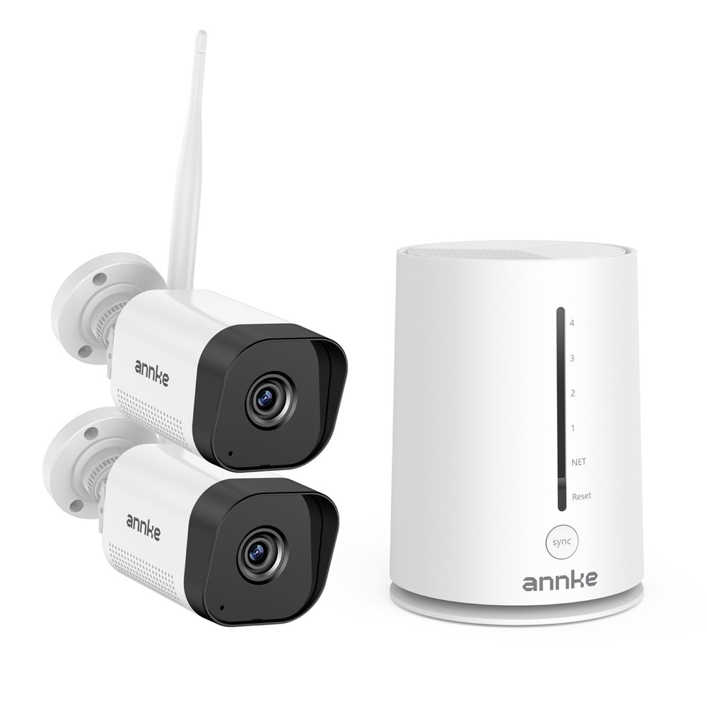 ANNKE Wireless 3MP Security Camera System Two-Way Audio 5MP 4CH NVR AI Detection