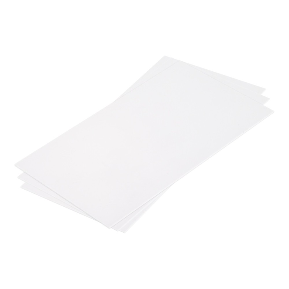 ABS Plastic Sheet 7 x 4 x 0.04" ABS Styrene Sheets White 3 Pcs