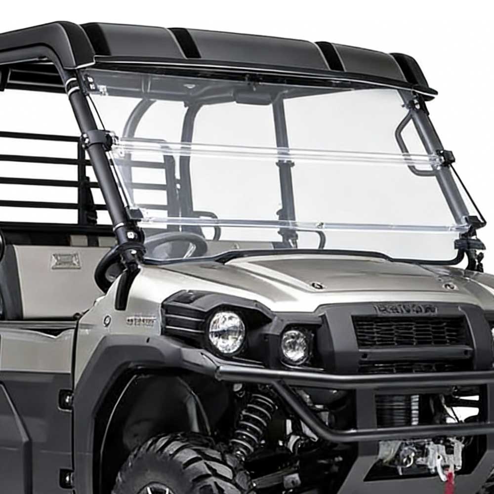 Flip Window Front Windshield for KAWASAKI MULE PRODX PRODXT PROFX PROFXT 2015+