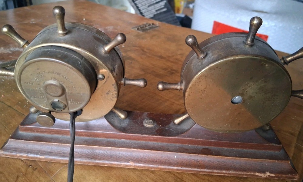 Vintage Swift Instruments Matched Set Ships Clock & Barometer 3"