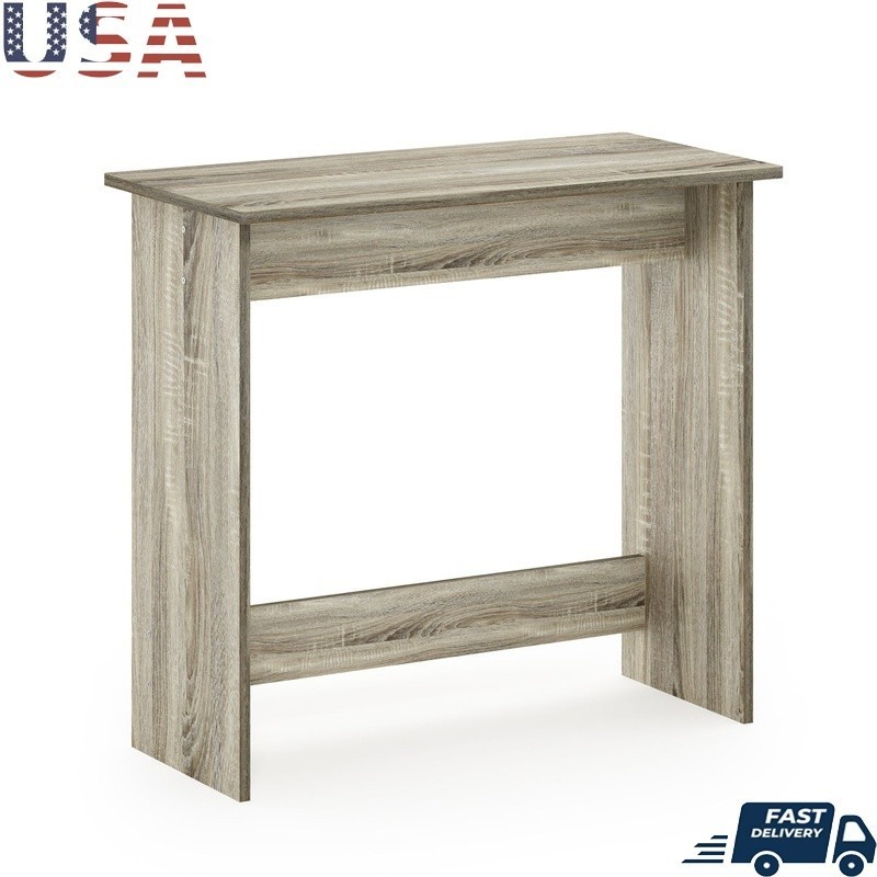 Simplistic Study Table Writing Desk Engineered Wood Rounded Corners Small Space