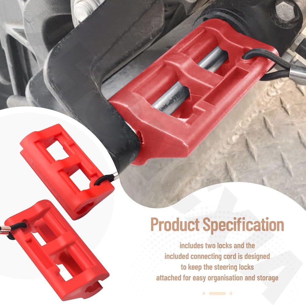 4" Steer Stop Outboard Hydraulic Steering Lock, Locks 4"...