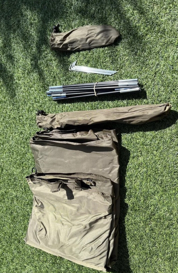British army cot mounted mosquito net
