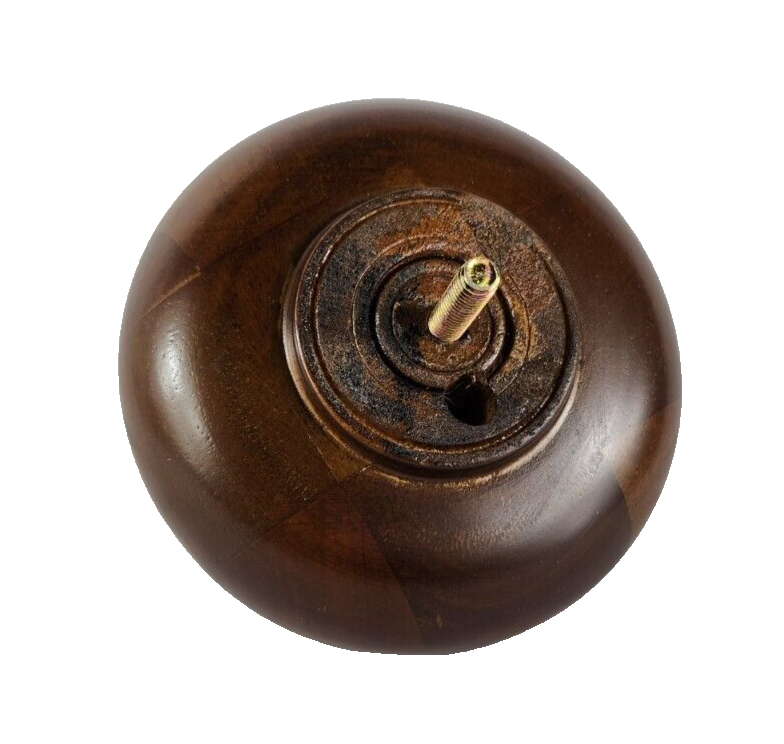 3" Turned Buns Walnut Tapered Furniture Wood Legs (05-1624) 5/16" Bolt Set of 4