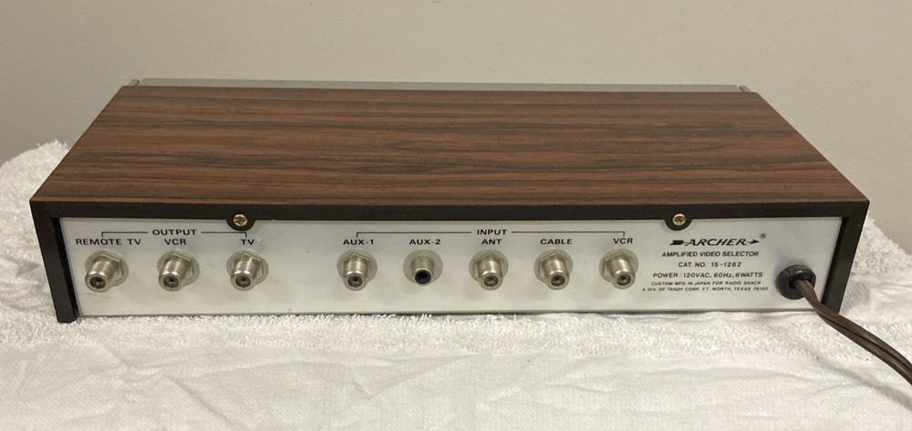 Archer Amplified Video Selector Model 15-1262
