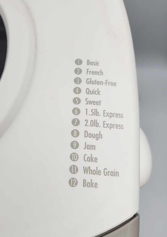 Hamilton Beach Bread Machine HomeBaker 29881 White Tested Complete