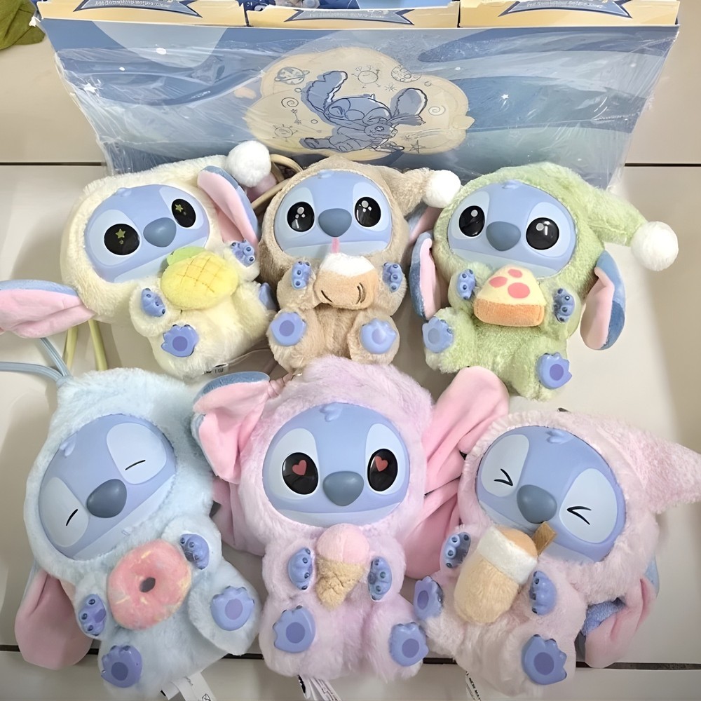 Miniso Stitch Eat Something Before Sleep Series Vinyl Figure Confirmed Blind Box
