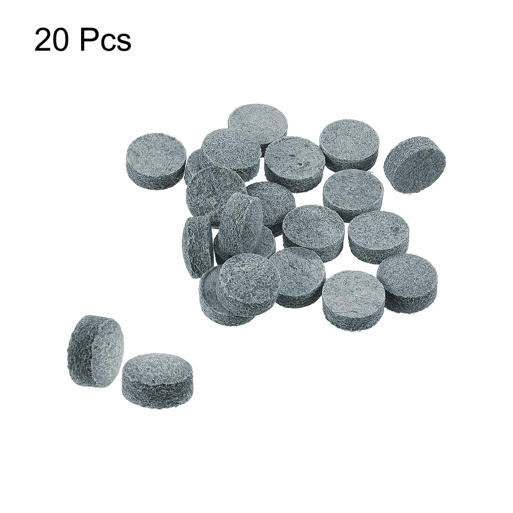 10mm Billiard Slide Stick Tips, 20pcs Replacement Tips, Grey