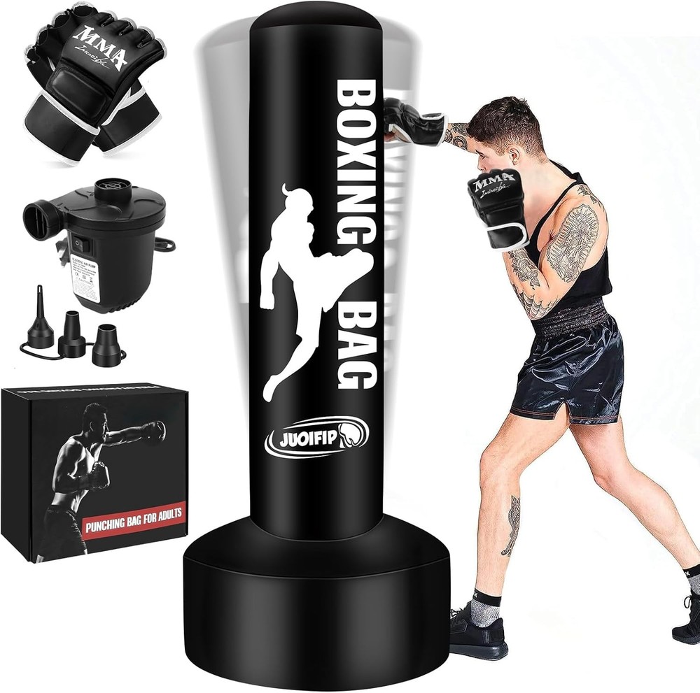 Heavy Punching Bag with Widened Base