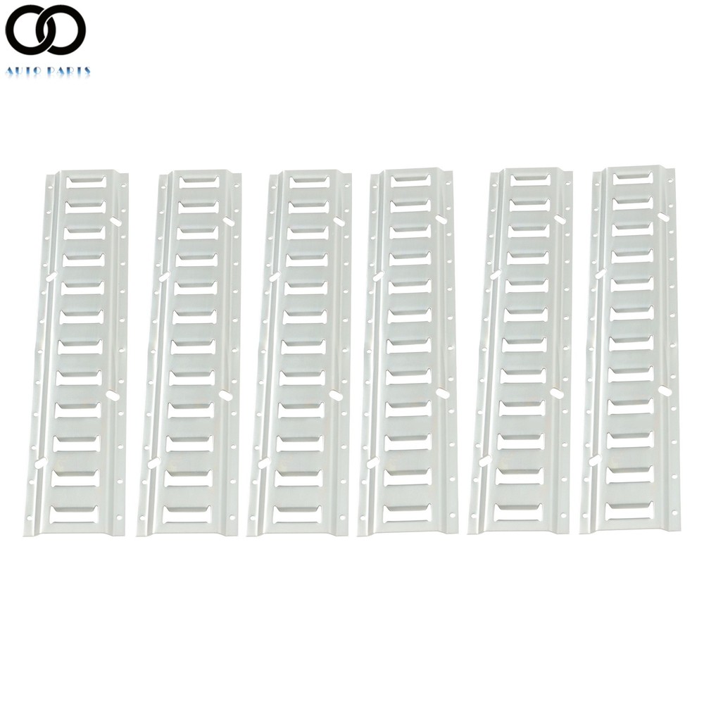 For Trailers Secure Load 6 Pack 2' E Track Tie Down Rail Kit Galvanized Steel