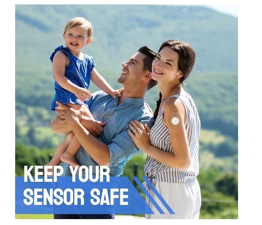 Freestyle Sensor Covers-40 PACK Transparent Sensor Covers Libre 2,3 WATERPROOF