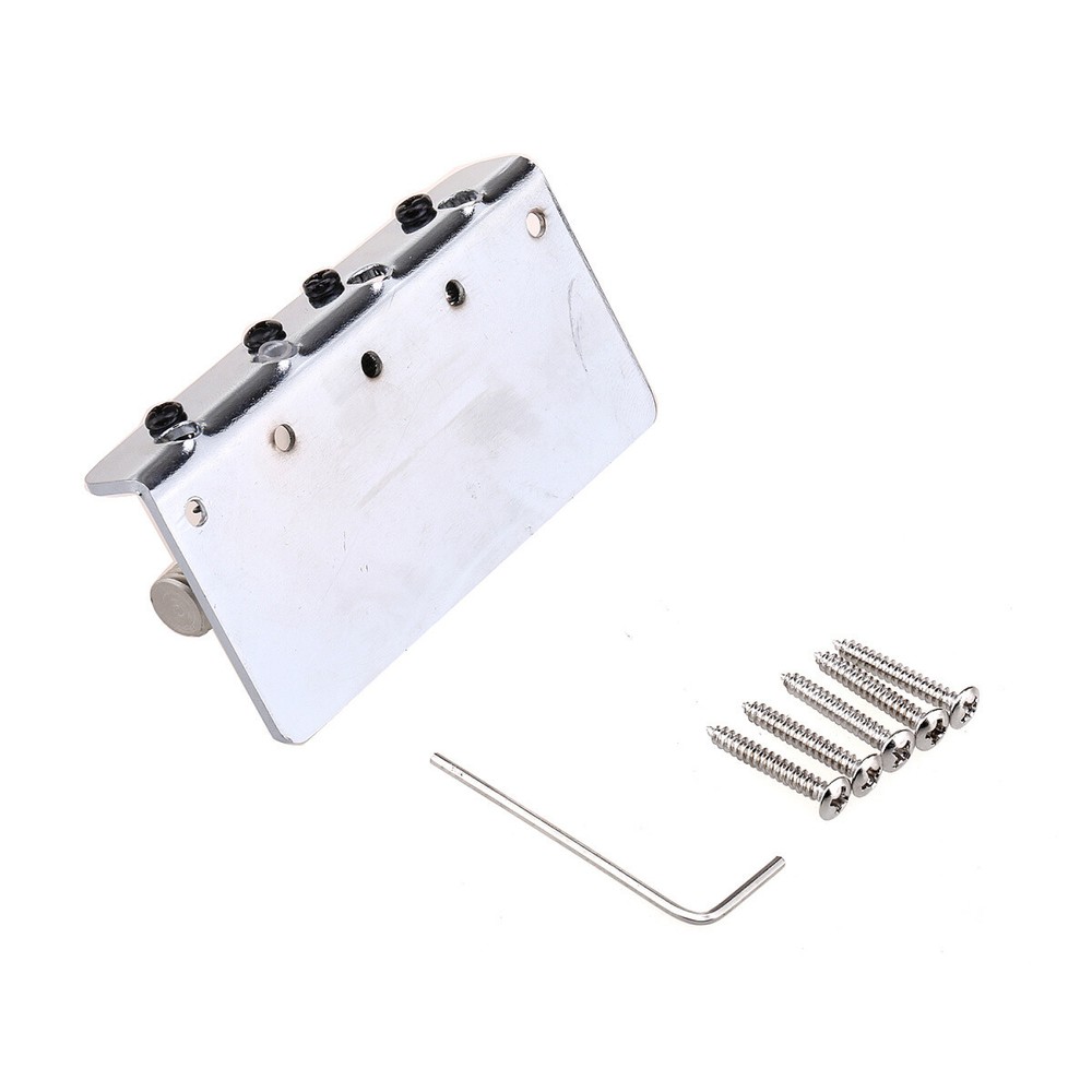 Wilkinson 57mm 4-String Fixed Bridge Threaded Saddles For Precision Jazz Bass
