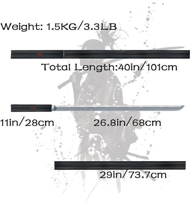 Sasuke Kusanagi Grass Cutter Steel Ninja Sword Cosplay Prop