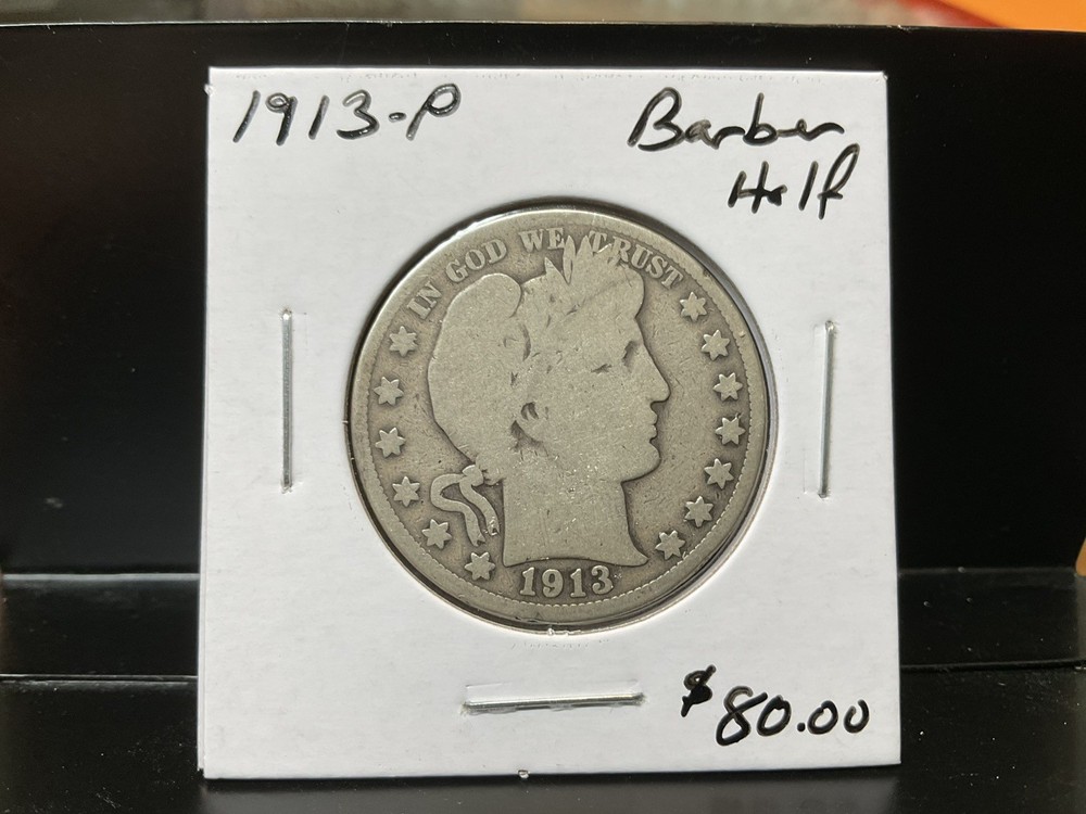 1913-P Barber Half