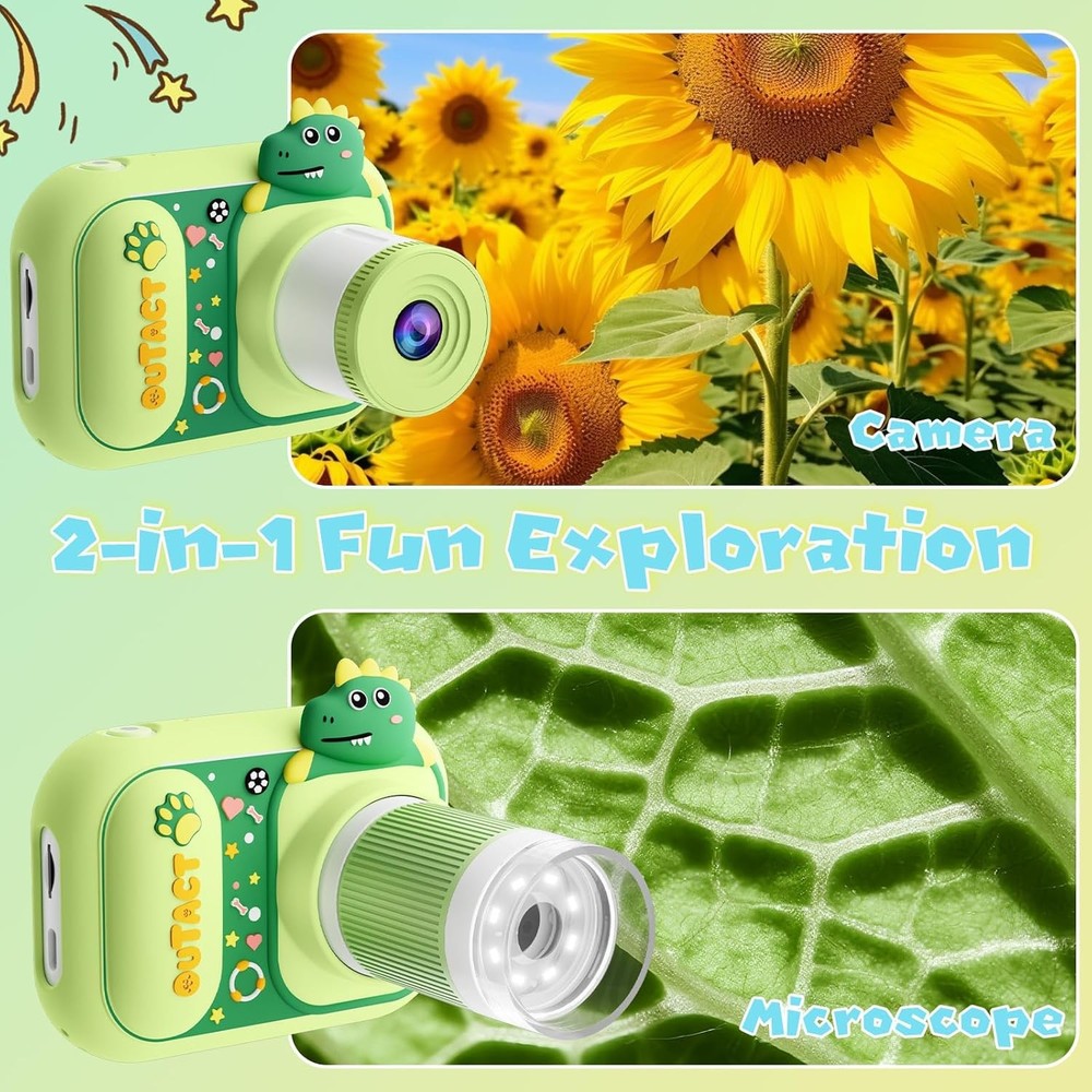 Portable Handheld 1000X Digital Microscope for Kids,4.3" HD Screen Microscope