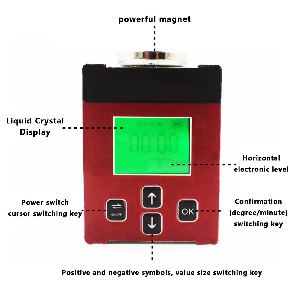Car Wheel Alignment Level Meter, Digital Electronic Balance Aligner Positioner