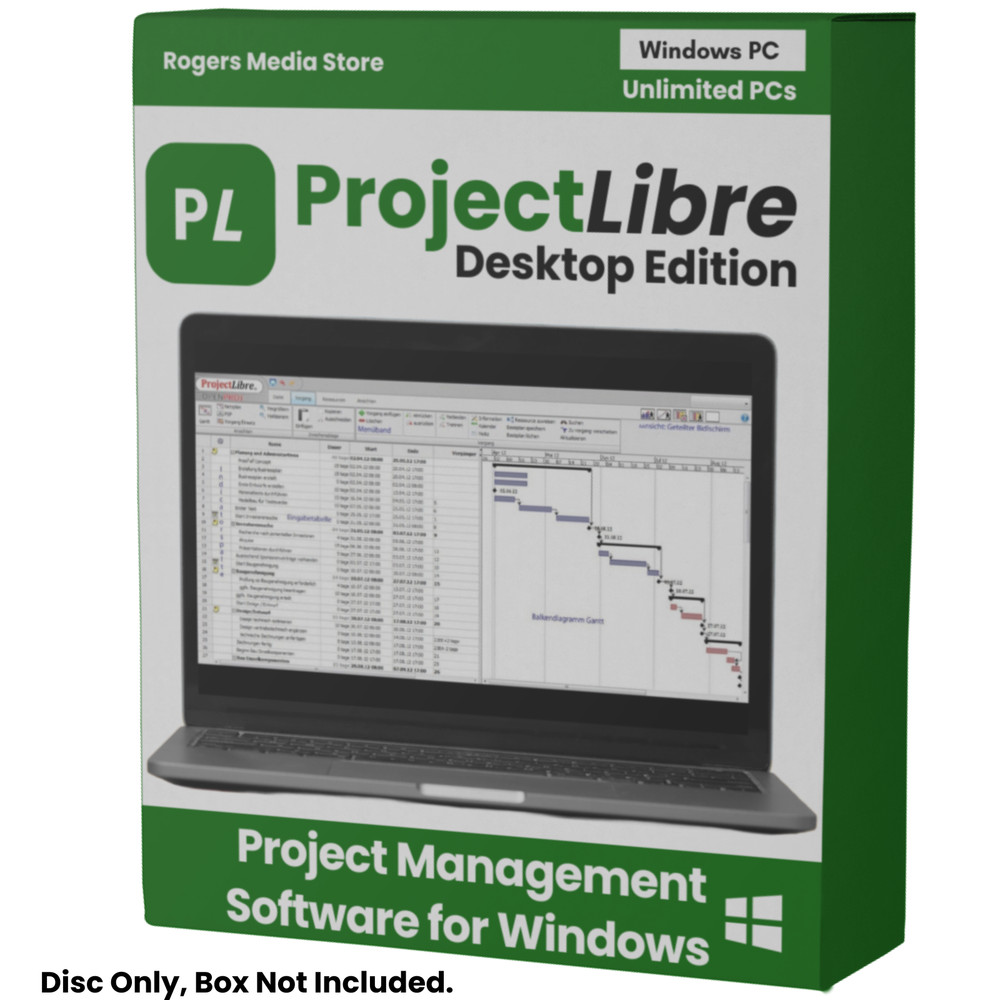 Project Management Software - Gantt Charts, Task Tracking, Project Timelines -CD