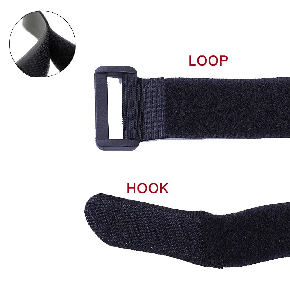 10 Pack Reusable Hook and Loop Cinch Straps Fastening Securing Straps