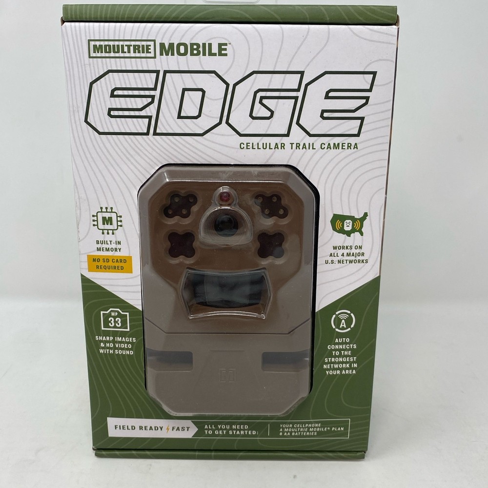 Moultrie Mobile EDGE Cellular Trail Camera Tan 33MP 720p 80ft