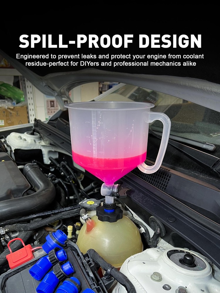SMART JERRY - Coolant Bleeder Kit, Universal Radiator Blue & Translucent