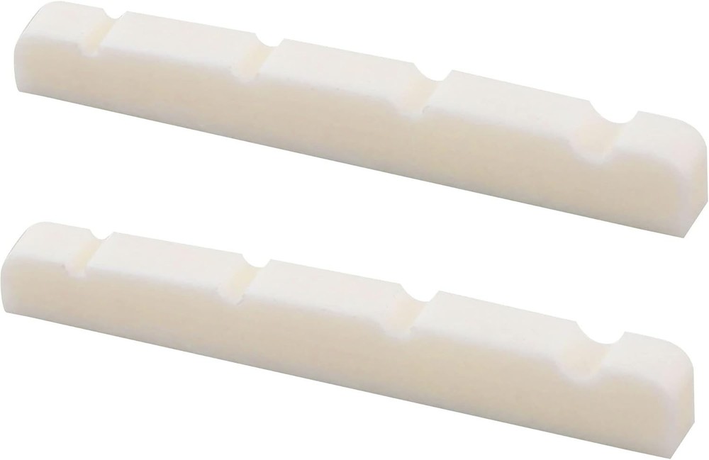 Basic 38mm Flat Bottom Bone Slotted Bass Nut for 4 String Bass Guitar, 38 * 3...
