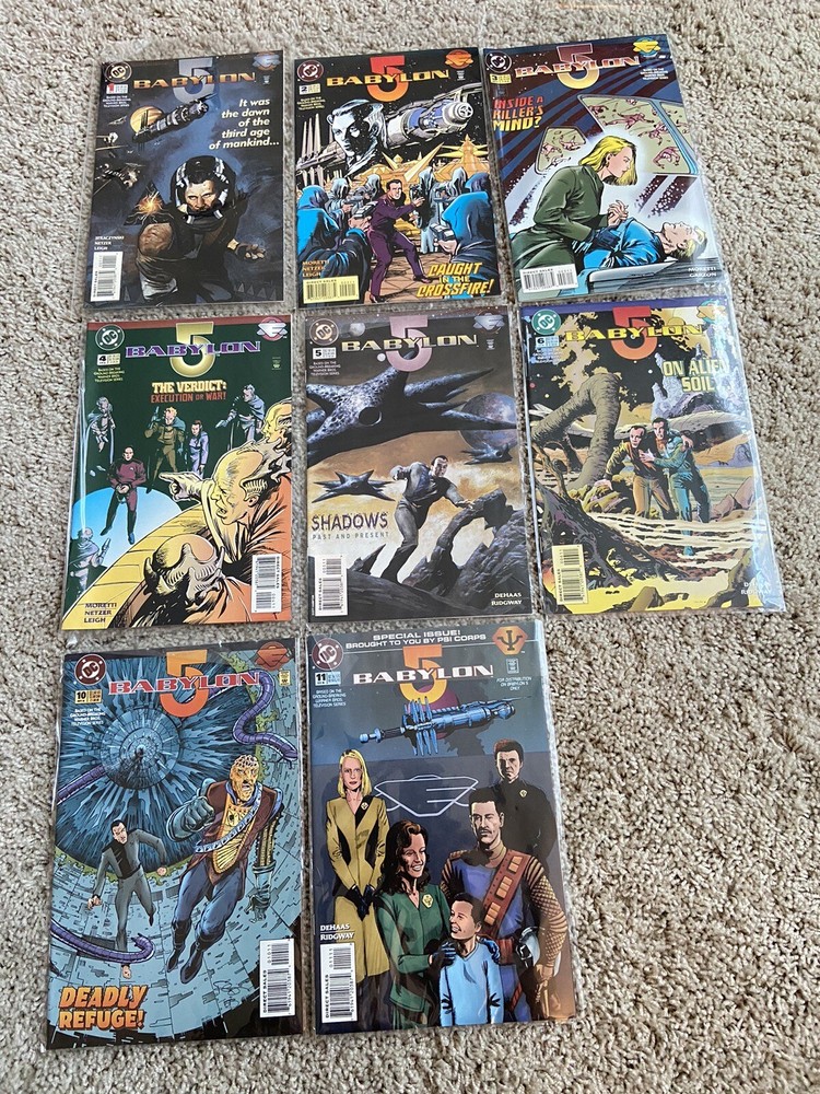 Babylon 5 DC comics issues 1 to 6, plus issues 10 and 11, Extra 1 And 2