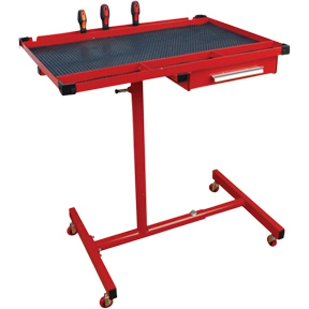 Heavy-Duty Mobile Work Table with Drawer Red ATD-7012 Brand New!