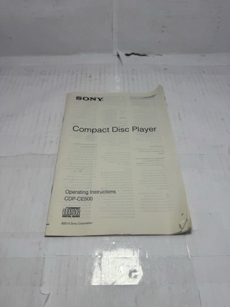 Sony CDP-CE500 CD Player Original Instruction Manual OEM