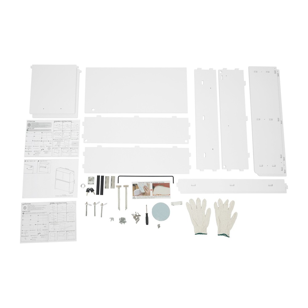 Wall Mounted Desk Cabinet Multifunctional Fold Down Laptop Table Folding Table