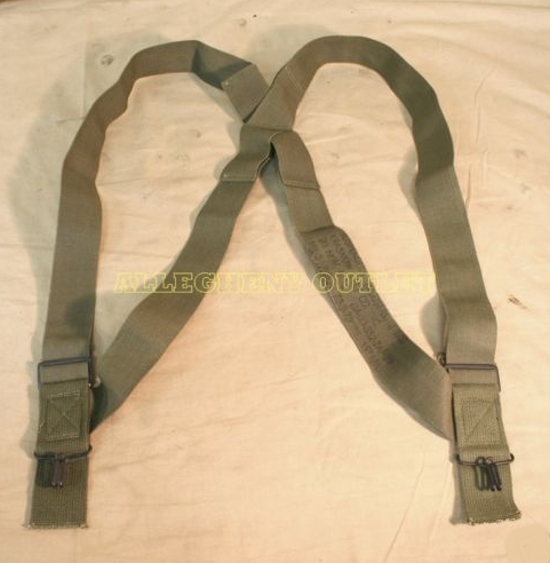 NEW USGI MILITARY ARMY M1950 SUSPENDERS OD GREEN Trouser / Pants BDU DCU Uniform
