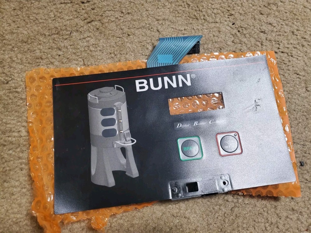 Bunn Switch Membrane 35242.0000 Digital Brewer Control Panel Button 20 Pin Cable