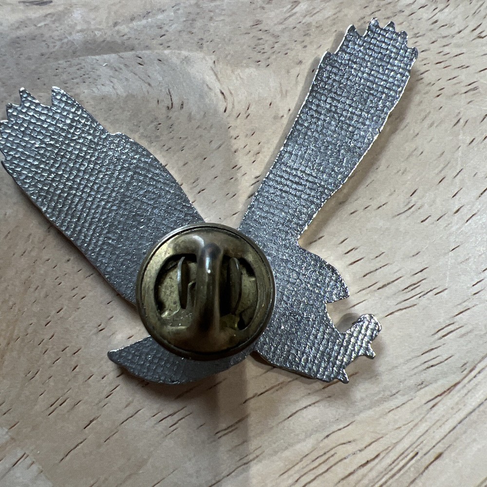 Vintage Eagle Enamel Metal Pinback