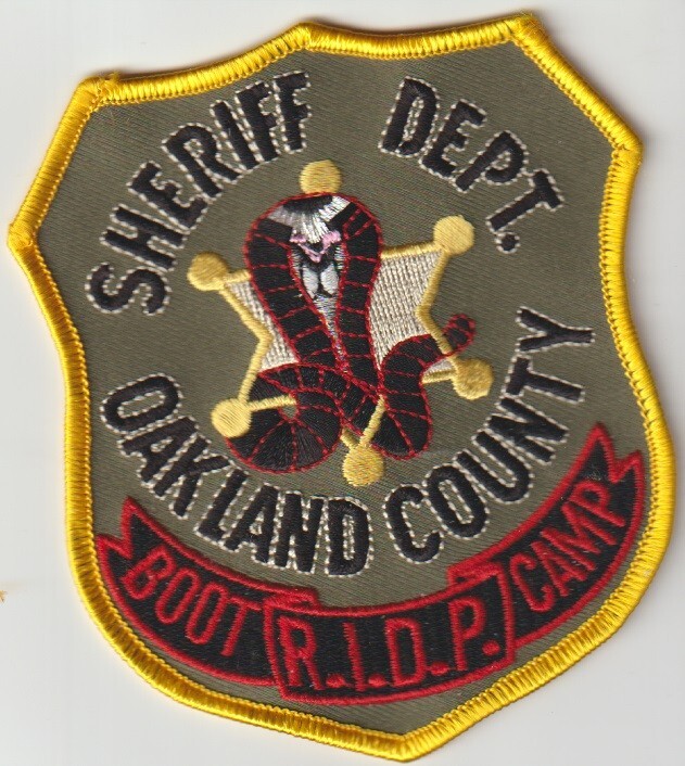 Oakland County Boot Camp obsolete patch shipped from Australia
