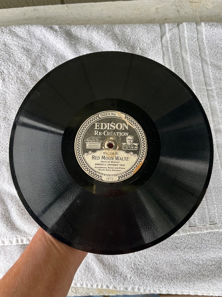 Edison Diamond Disc Phonograph Records Pair