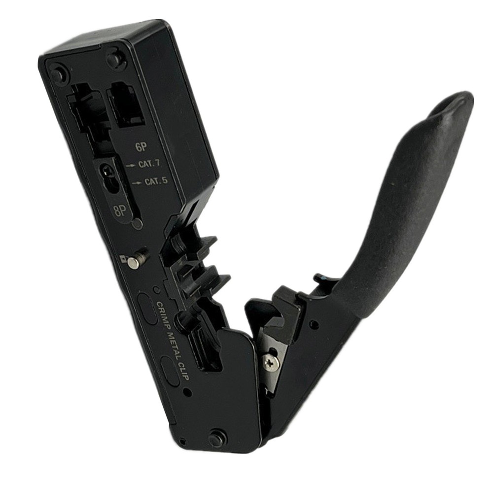 RJ45 Crimper Network Tools Ethernet Cable Stripper Through Connector Cat7/6/5 D