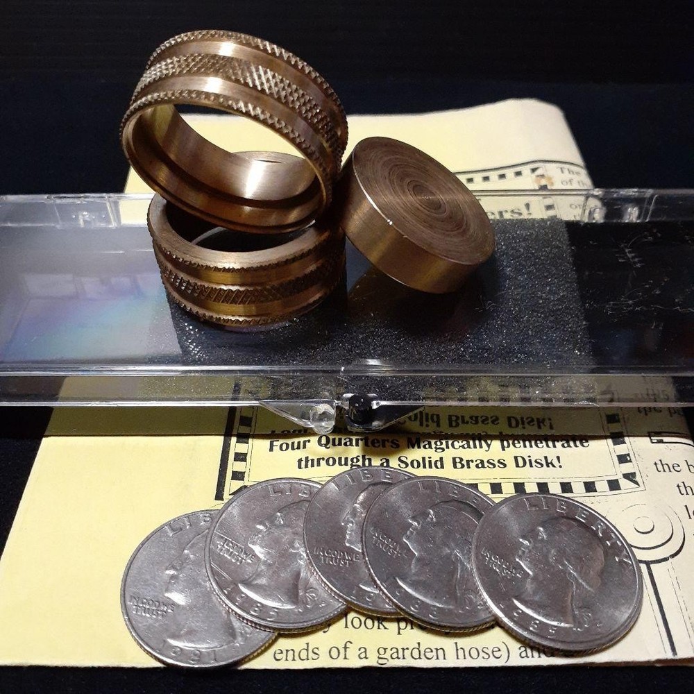 Second hand magic tricks C387 Coin Magic Cavorting Quarters