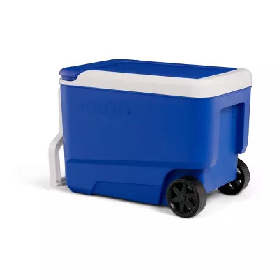 IGLOO WHEELIE COOL 38QT ROLLING COOLER - BLUE - Scratch & Dent