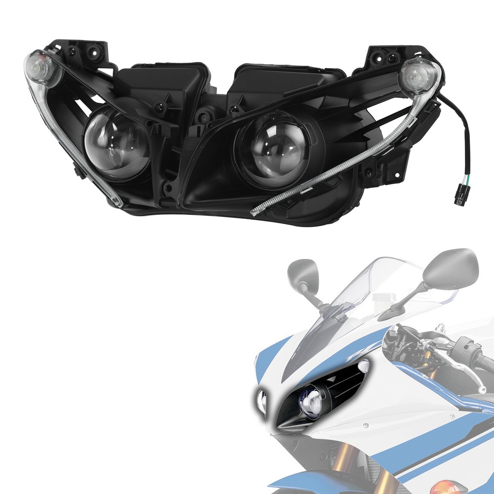 Front Headlight Head Light Lamp Assembly Fits For Yamaha YZFR1 2012 2013 2014