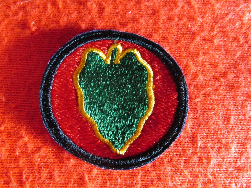 US Army 24th Division patch cut edge fully Embroidered