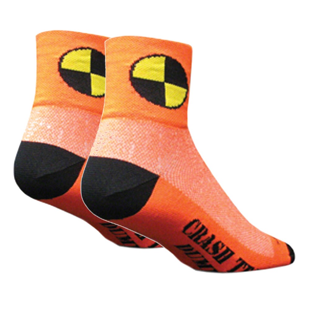 SockGuy Classic Crash Socks - 3 inch, Orange, Large/X-Large