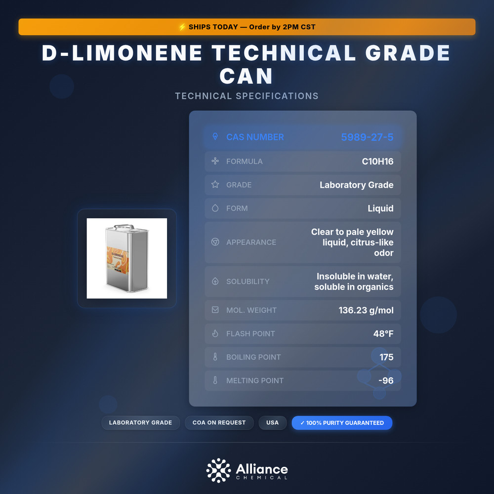 D-Limonene Technical Grade - 1 Gallon Can